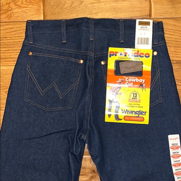 Vintage Denim - NWT Wrangler prorodeo cowboy cut heavy jeans 29x34
